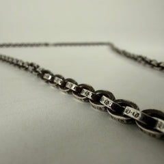 Chrome Hearts 30" Silver 'Paper-Chain' Necklace
