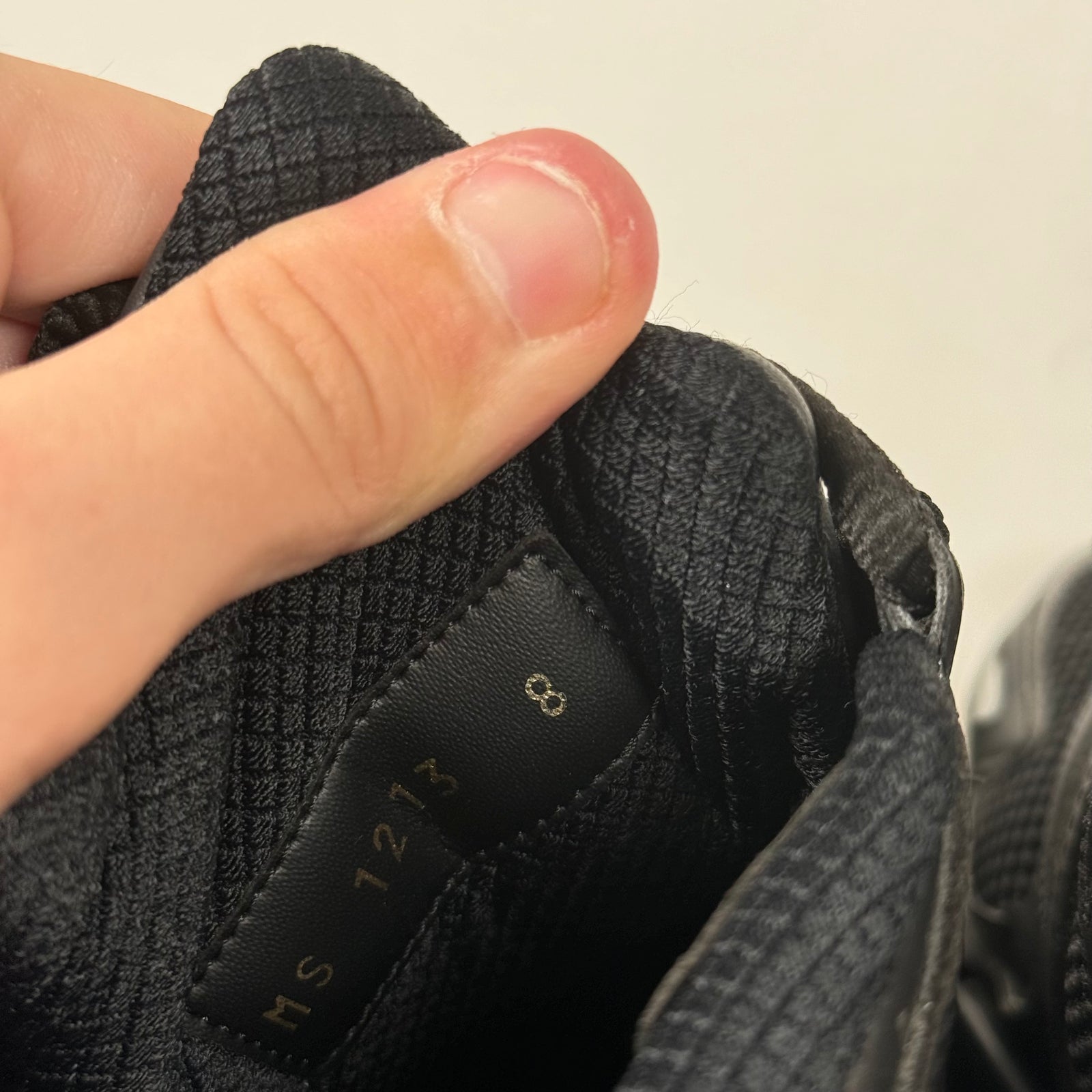 Louis Vuitton Black/Grey Tactic Runners Size LV 8
