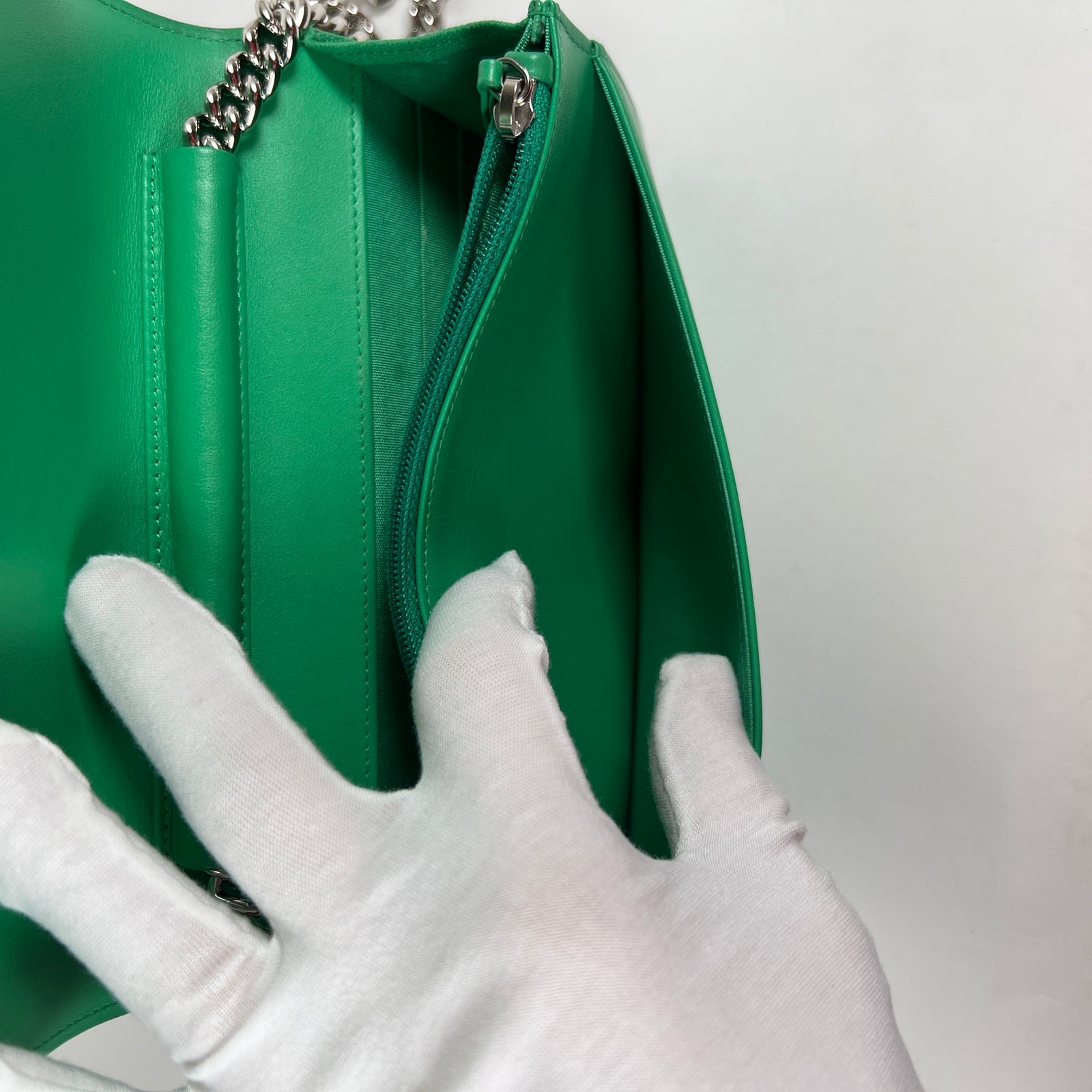 Chanel Mini Boy Bag Green