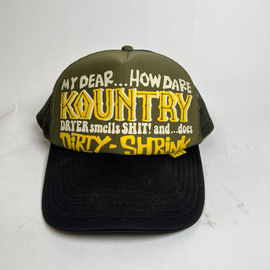 Kapital Yellow Dirty Shrink Trucker Hat