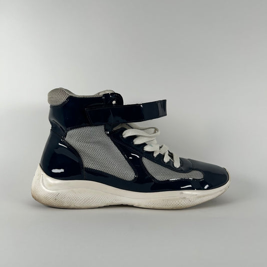 Prada Navy Cup High-Tops Size 10.5