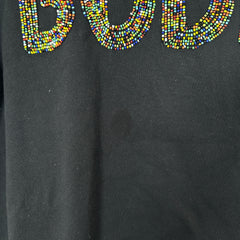 Bode Rainbow Sequin Black T-Shirt Size L