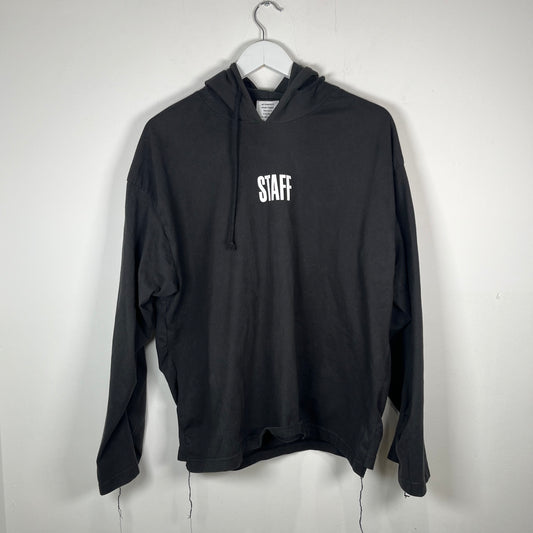 Vetements SS17 Logo Black Shirt Hoodie Size XS