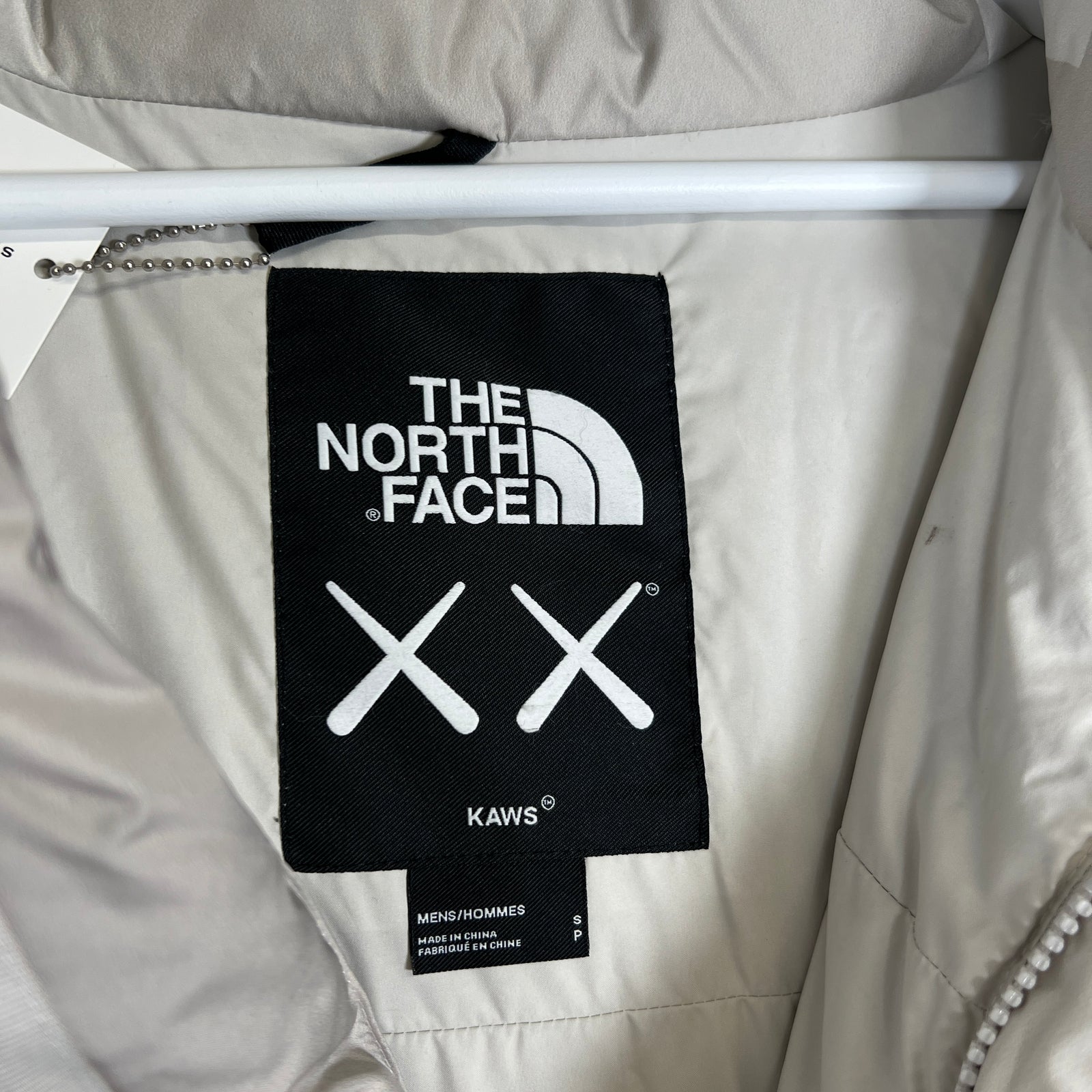 TNF x Kaws White Puffer Size S