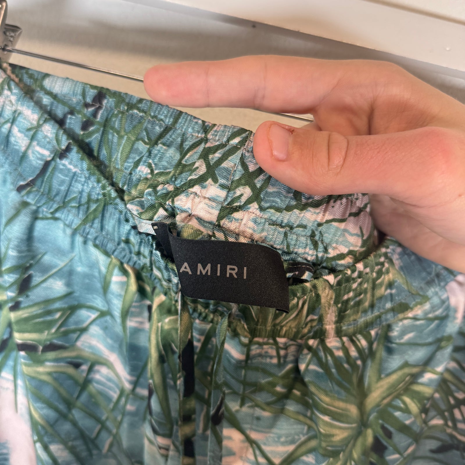 Amiri Floral Aloha Silk Shorts Size XXL