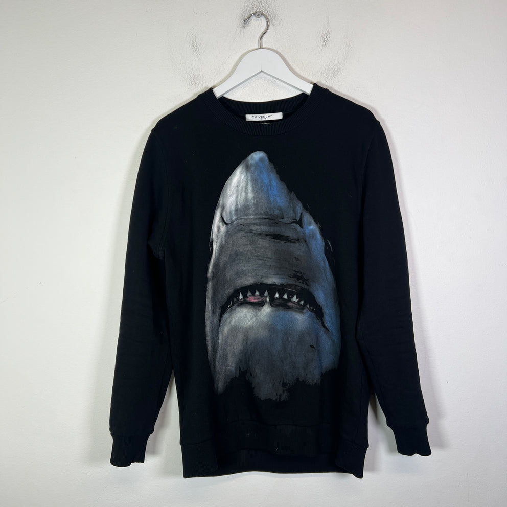 Givenchy Black Shark Print Crewneck Size XS