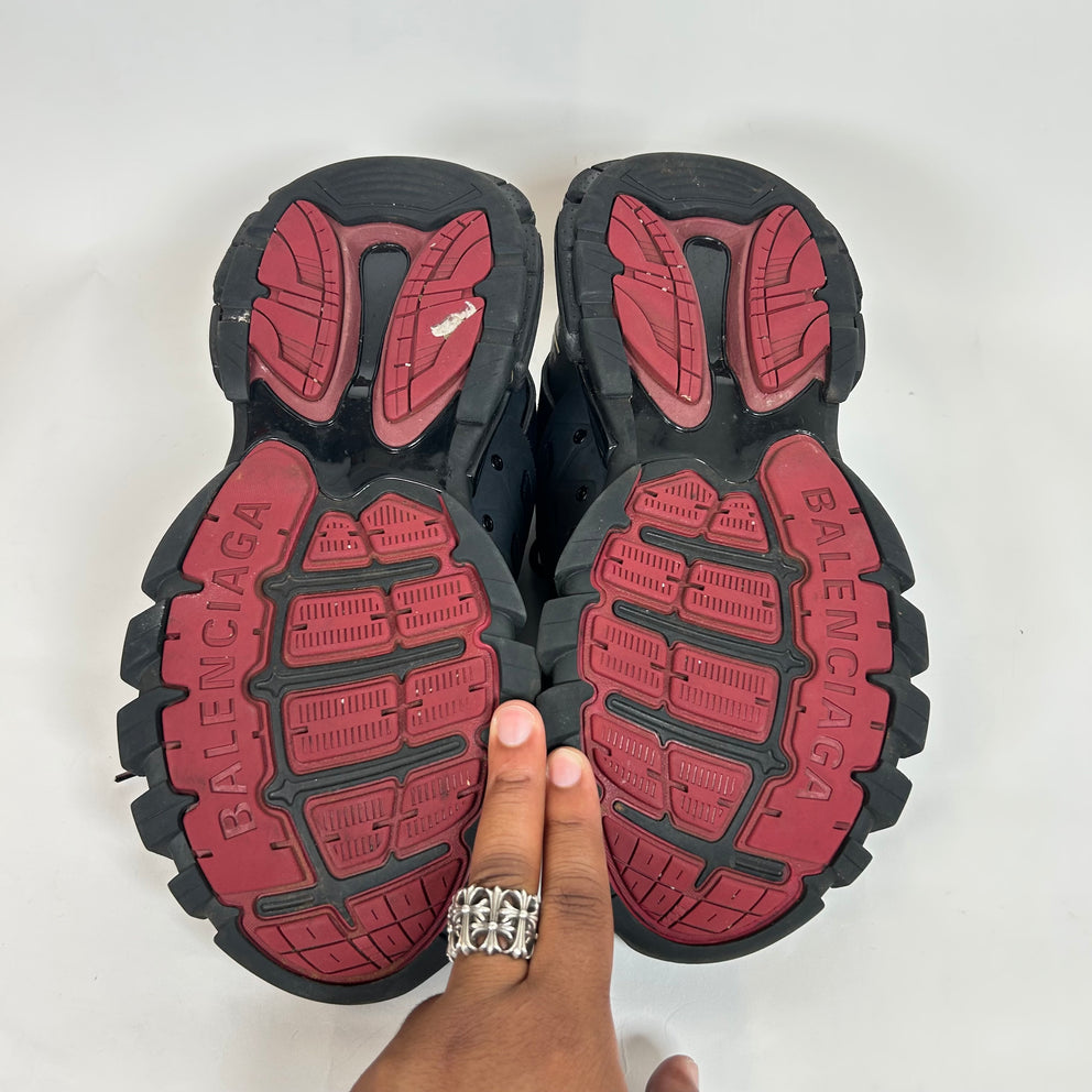 Balenciaga Black Bordeaux Track Sneaker Size 44