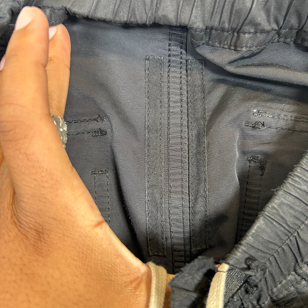 Rick Owens Black Nylon Creatch Cargos Size M