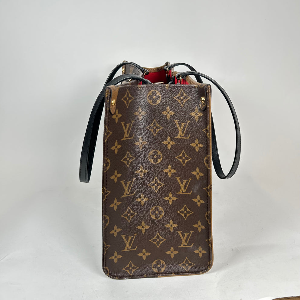 Louis Vuitton On The Go Reverse Monogram MM Tote Bag