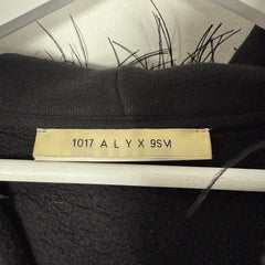 1017 Alyx 9SM Black Fur Hair Zip-Up Hoodie Size L