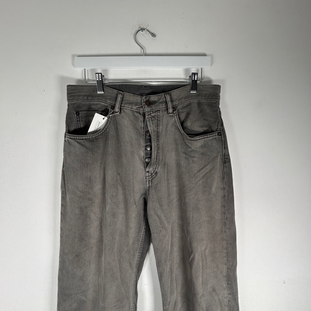 Acne Studios 2021M Saxon Flares Grey Denim Size 30