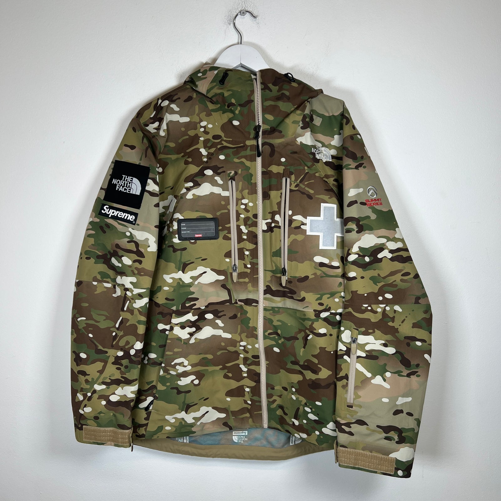 Supreme x TNF Camo Rescue Jacket Size L