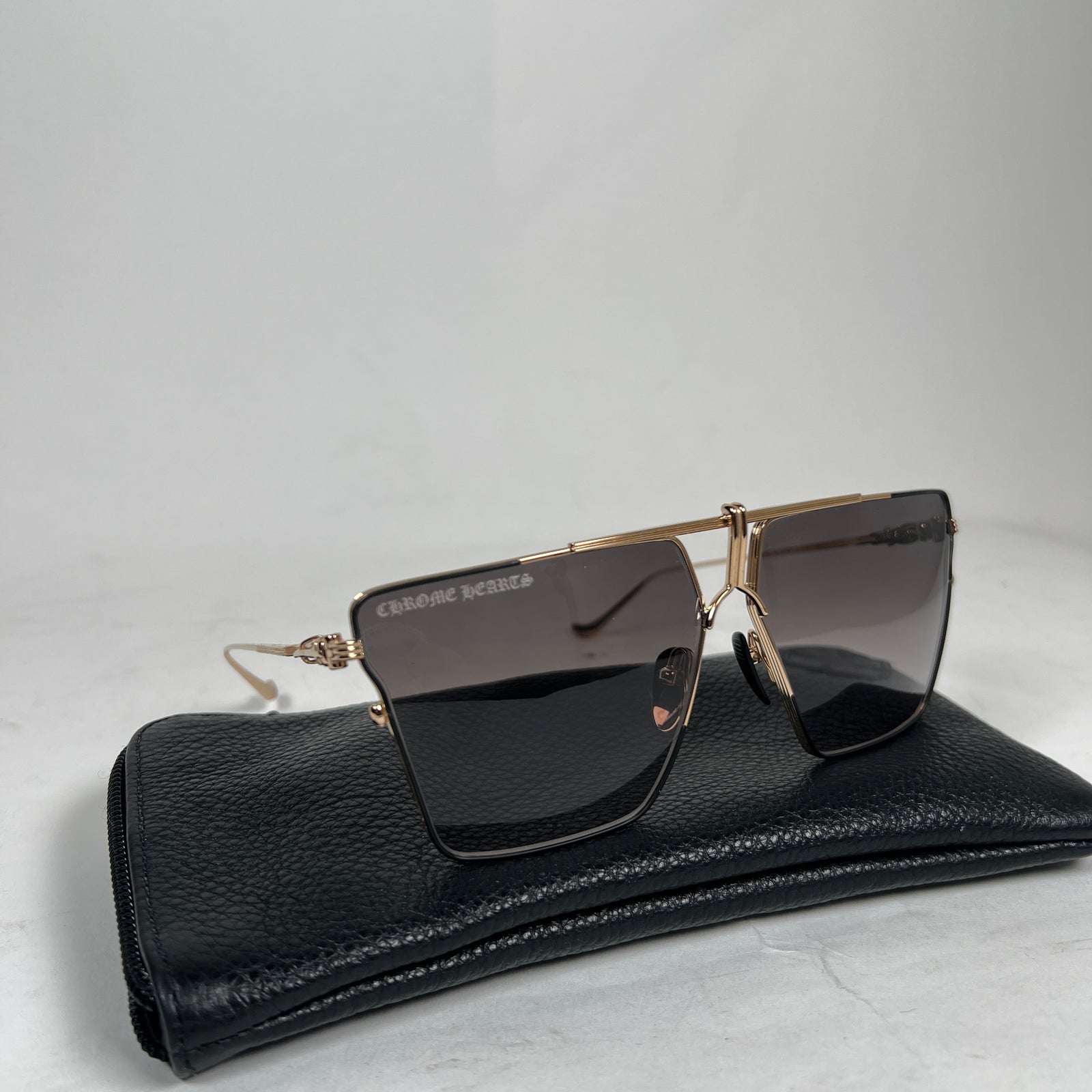 Chrome Hearts Gold ‘Nipply’ Aviator Sunglasses