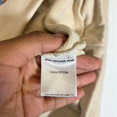 Who Decides War Beige Roots Of Peace Hoodie Size XL