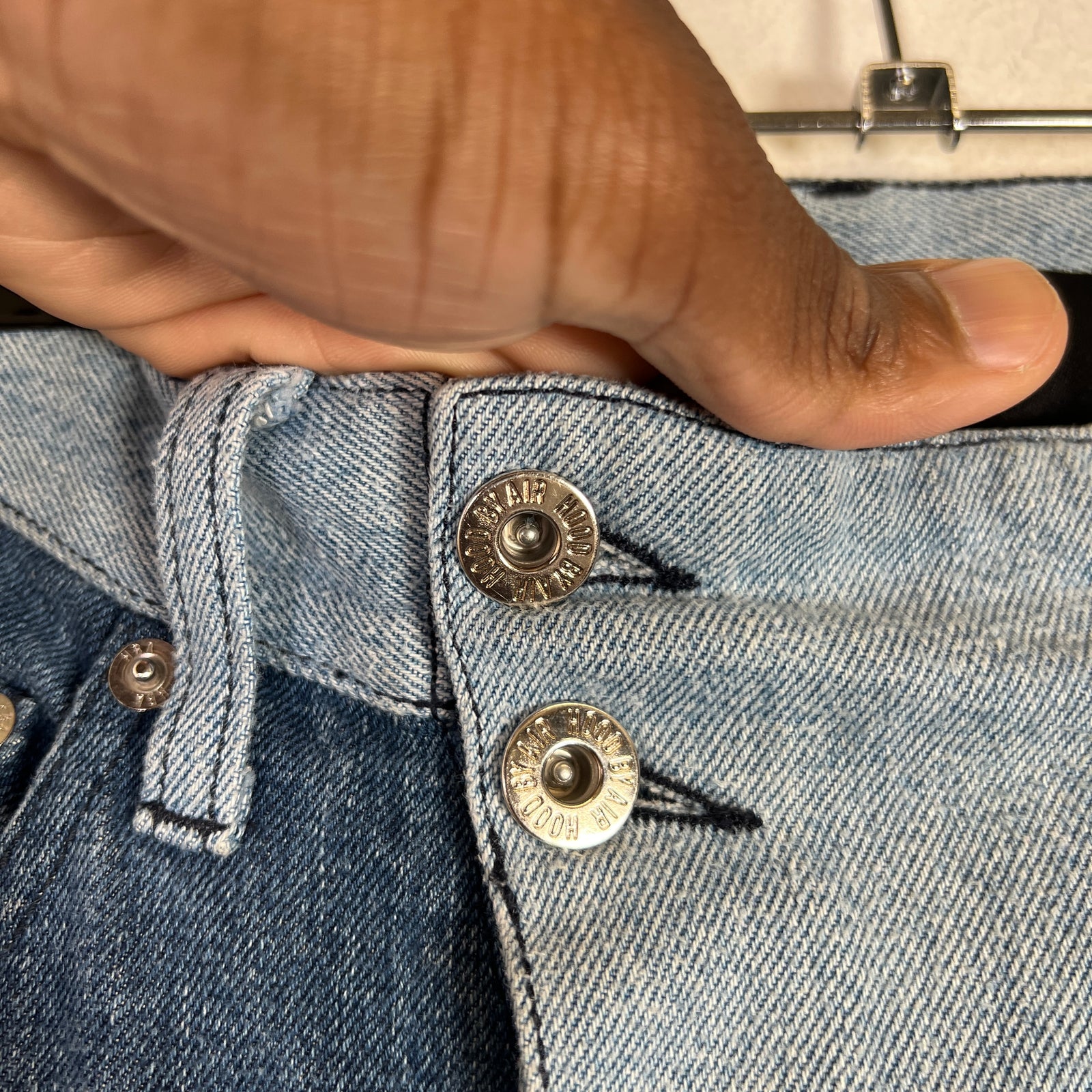 Hood By Air SS14 Panneled Denim Moto Jeans