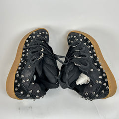 Lanvin Black Studded Curb Sneaker Size 45