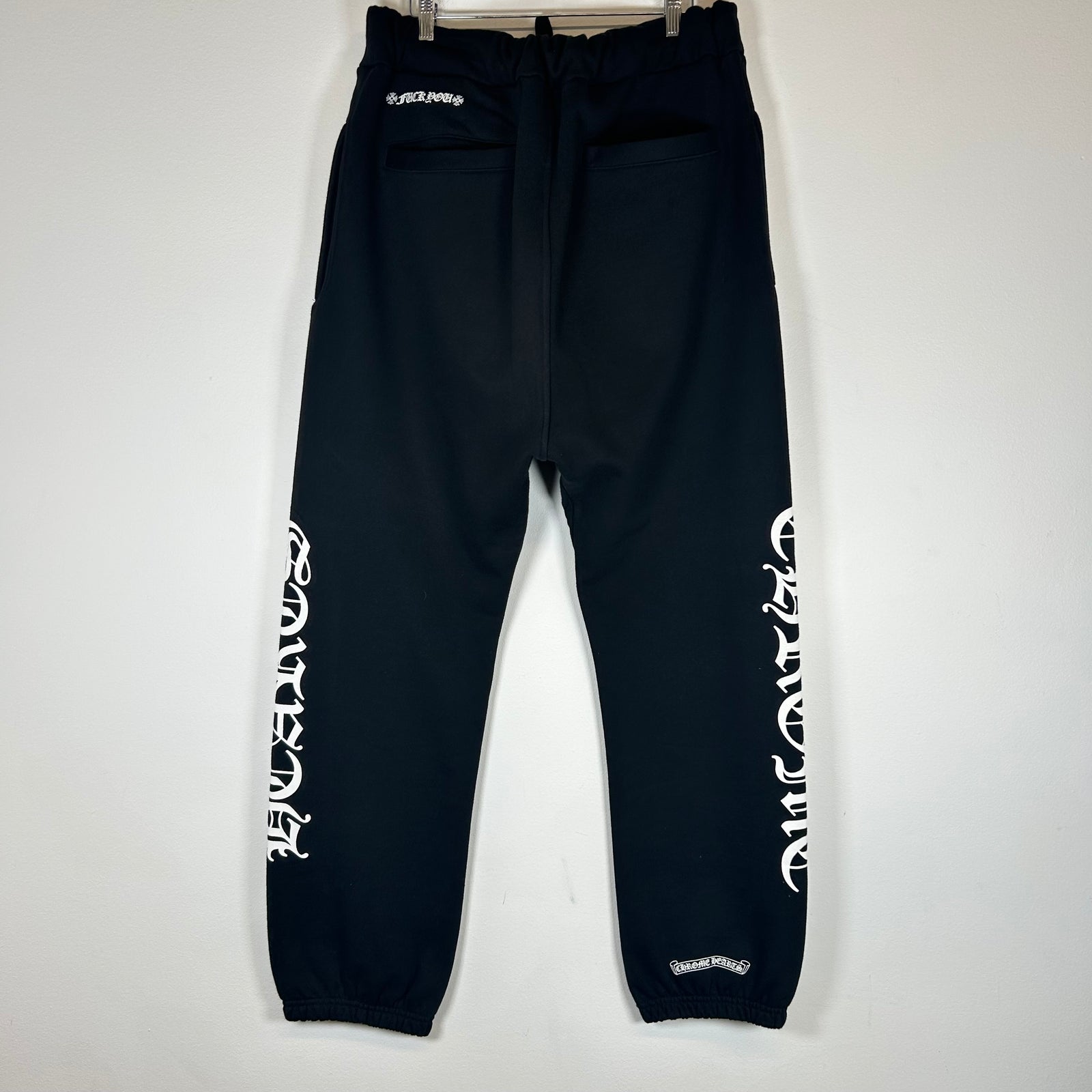 Chrome Hearts Black Logo Sweatpants Size XL