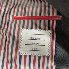 Thom Browne Grey Suit Trench Coat