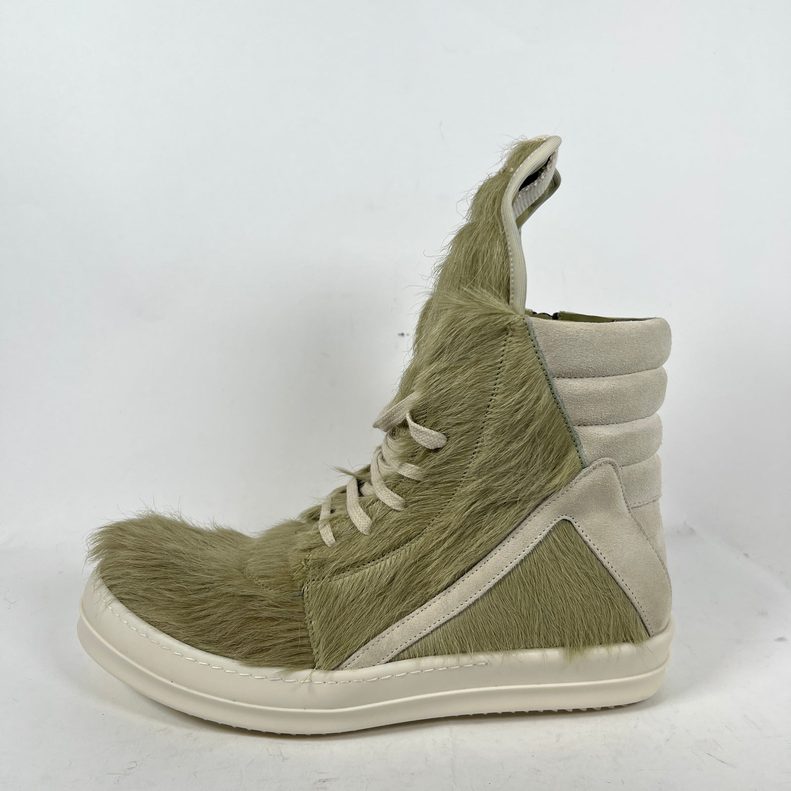 Rick Owens Dirty Acid/Milk Ponyhair Geobasket Size 42