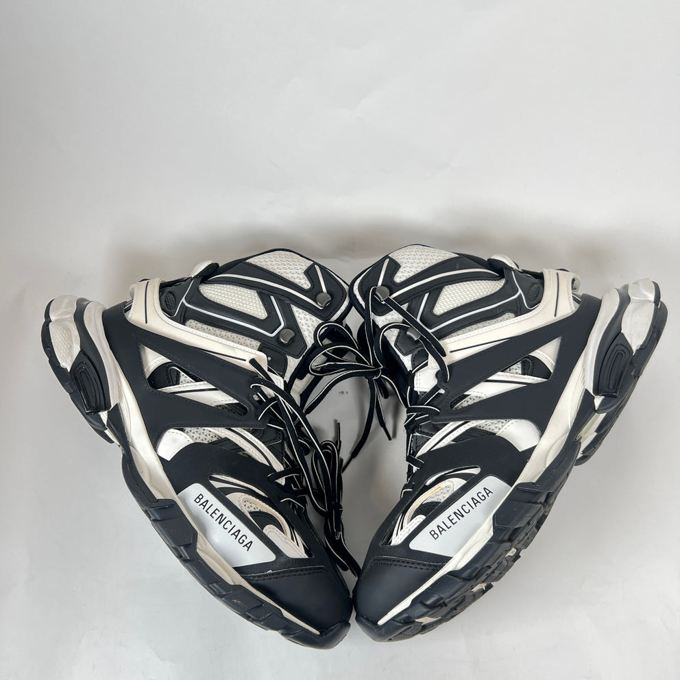 Balenciaga White/Black Hike High-Top Track Sneaker Size 43