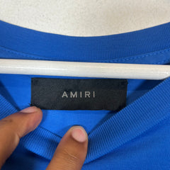 Amiri Blue/White Logo T-Shirt Size XXL