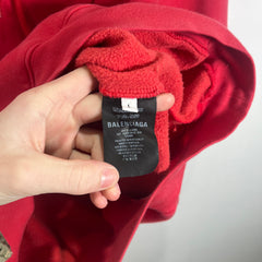 Balenciaga Red 'Sinners' Sweatshirt Size L