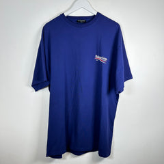 Balenciaga Purple Campaign Logo T-Shirt Size L