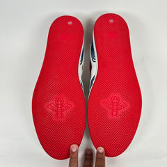Gucci White/Red Basket Low Sneakers Size 13
