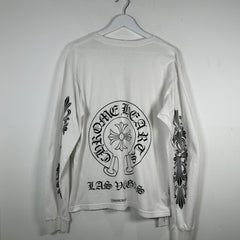 Chrome Hearts White Las Vegas Horseshoe Longsleeve Shirt Size L