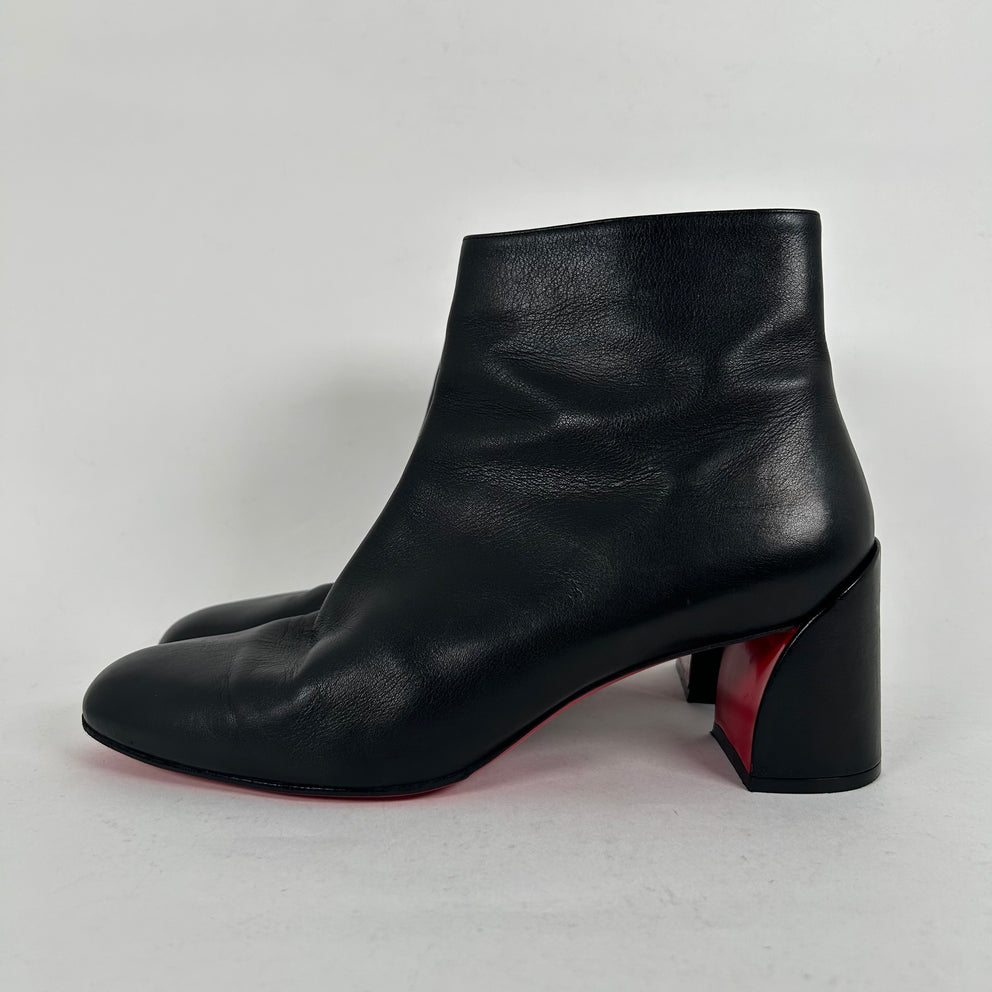 Christian Louboutin Black Leather Turela Boot Size 9