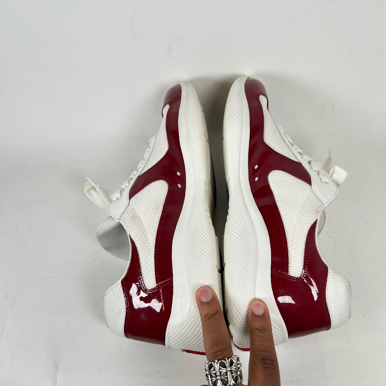 Prada Burgundy America Cups Size 11