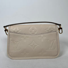 Louis Vuitton Cream Monogram Empreinte Diane NM Handbag