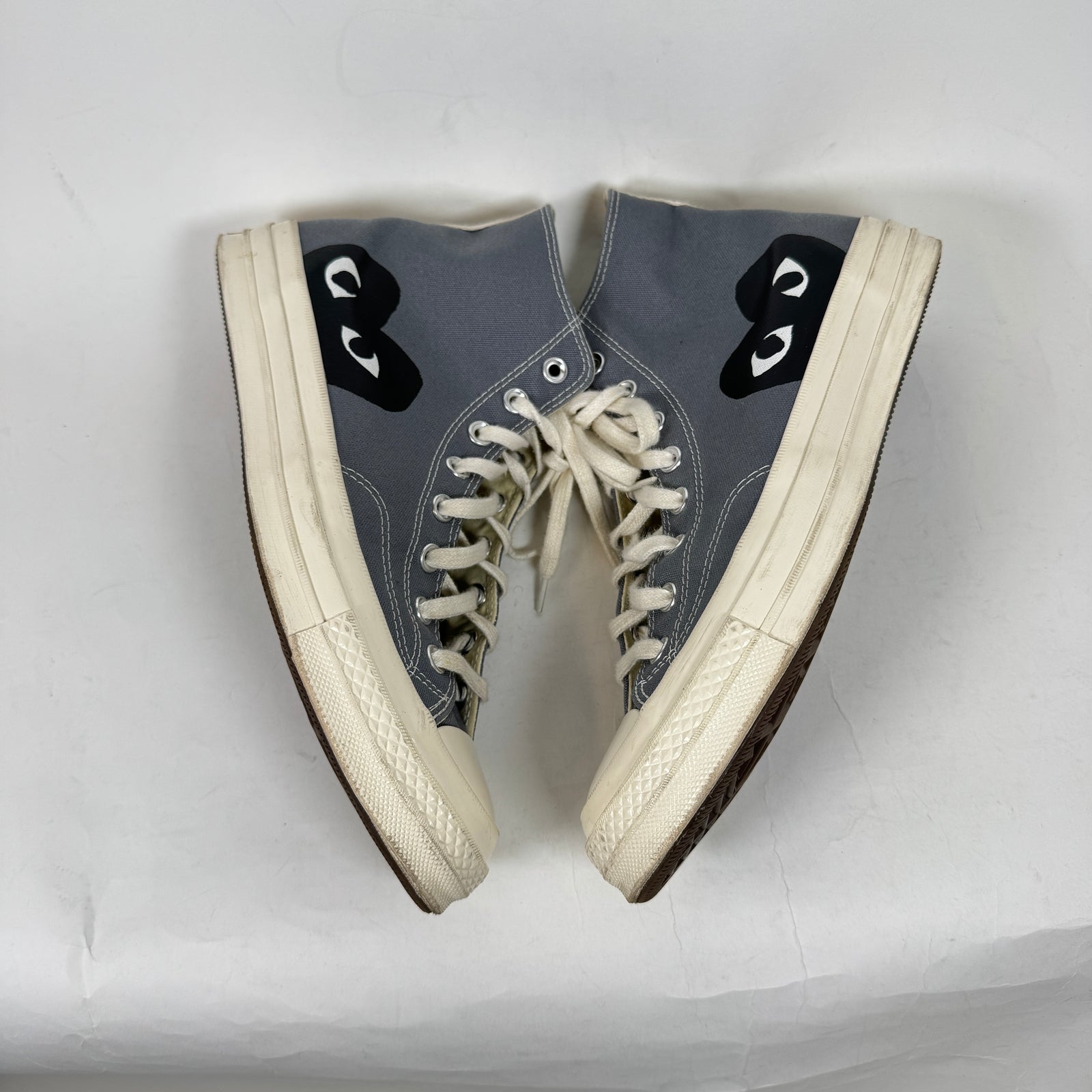 CDG Grey High Top Converse Size 10