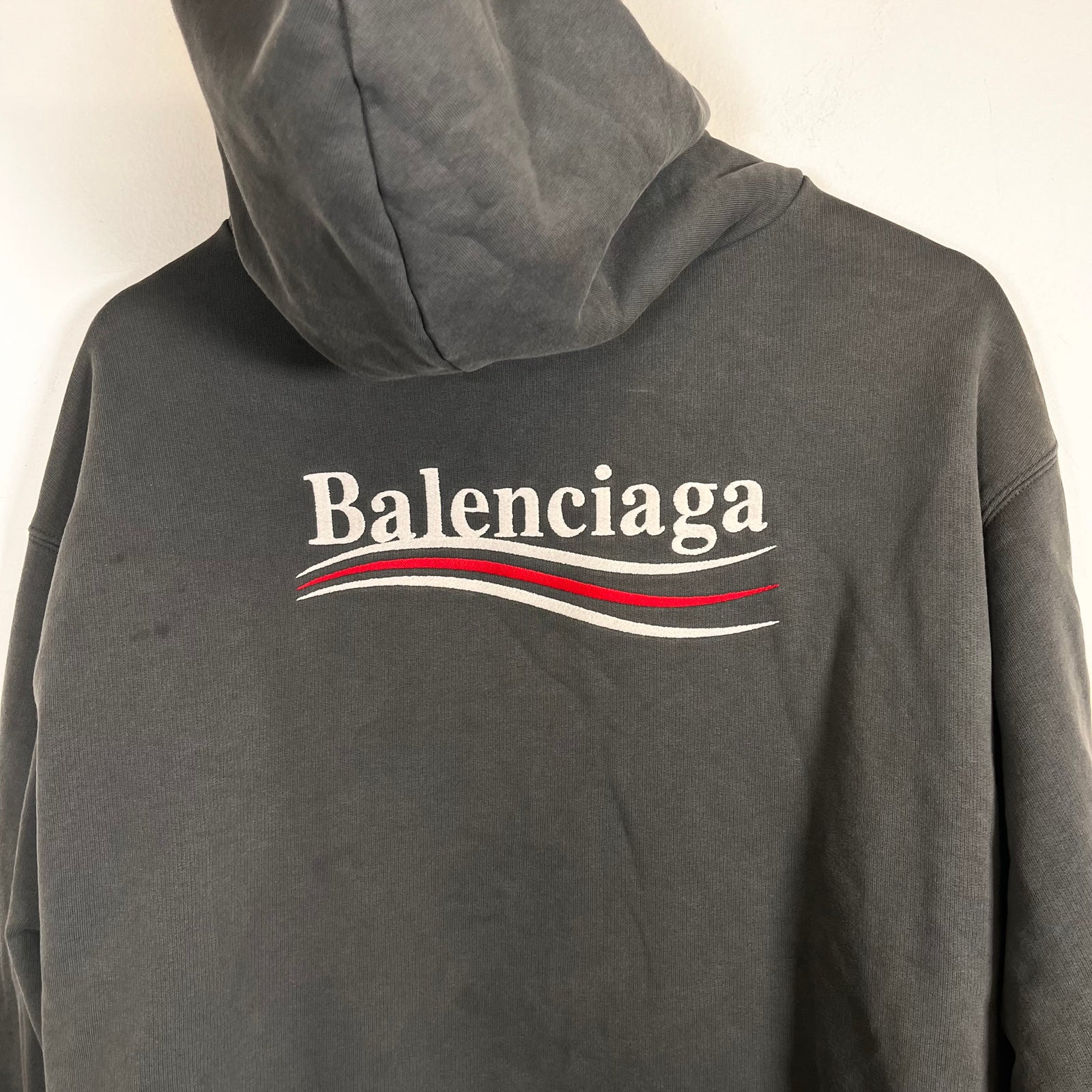 Balenciaga Campaign Embroidery Hoodie Size M