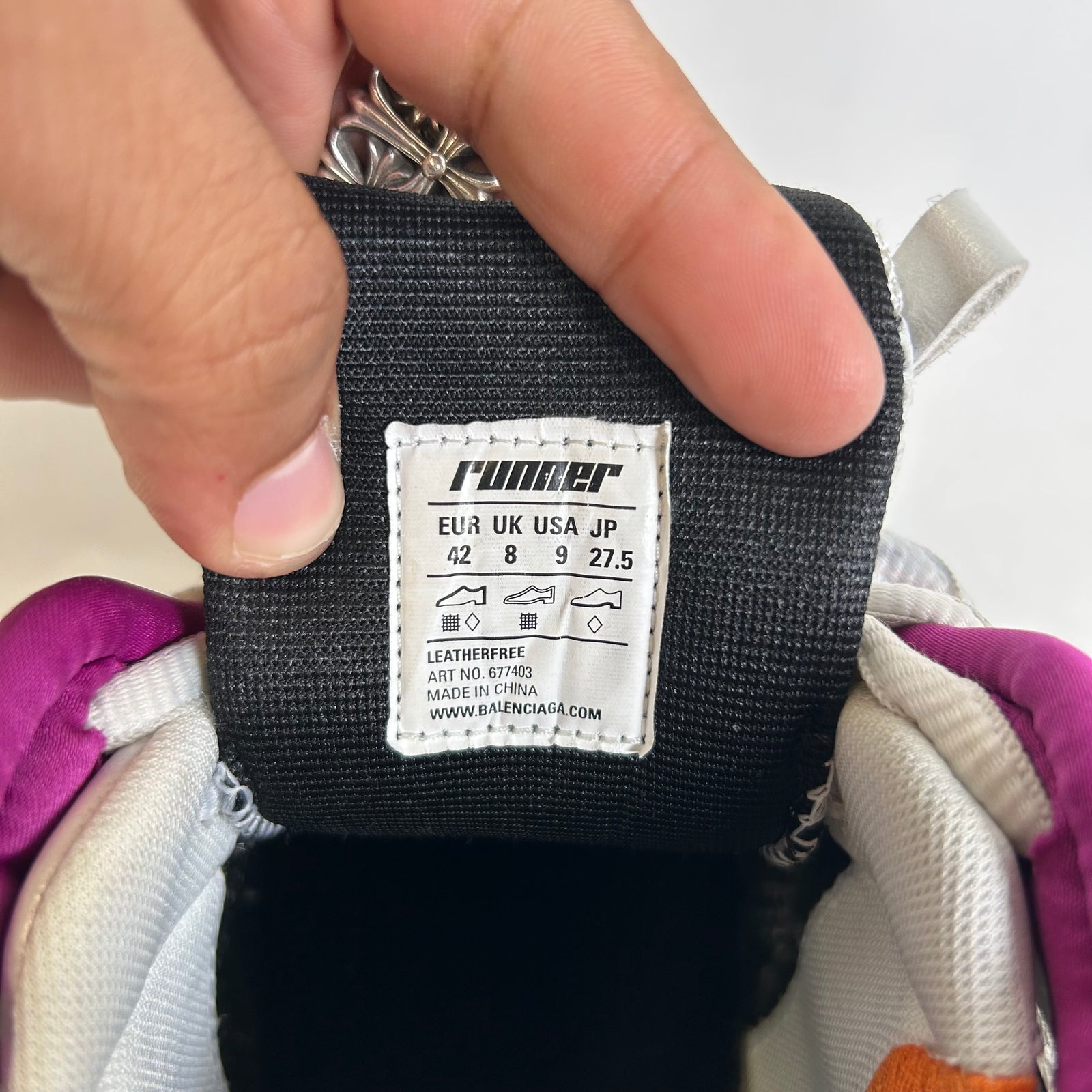 Balenciaga Multicolor Mesh Runners Size 42