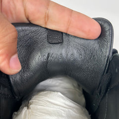 Gucci Black Web Leather High-Top Sneaker