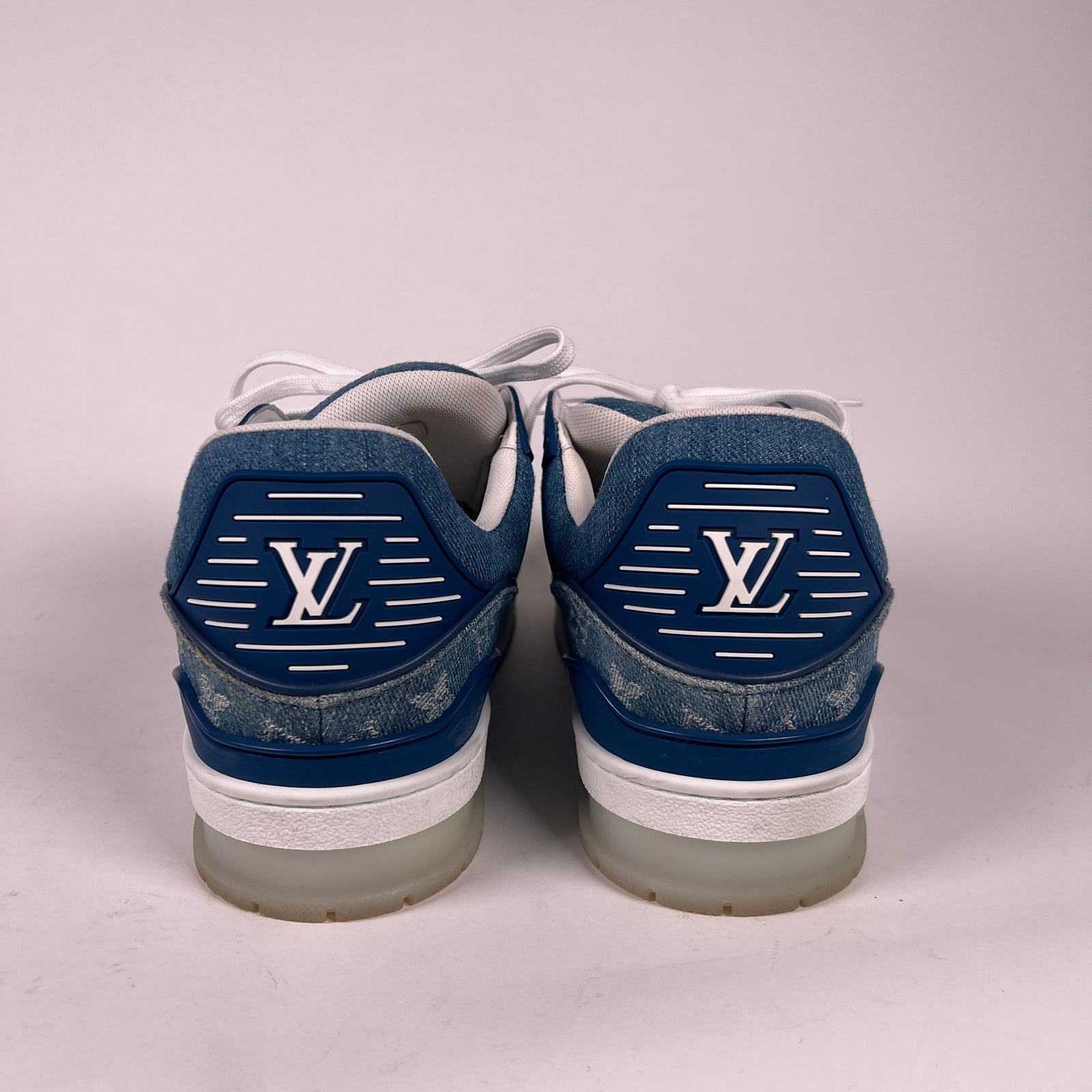 Louis Vuitton Denim Trainers Size 7.5