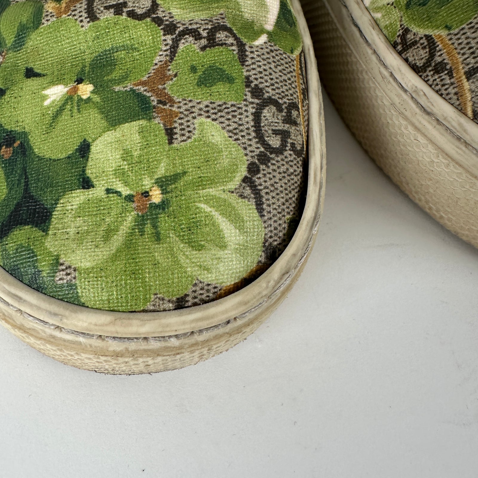 Gucci Bloom Green Slip-On Sneaker Size 12