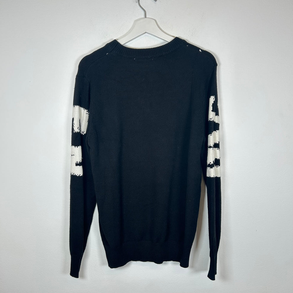 Alexander McQueen Black Graffiti Sweater Size L