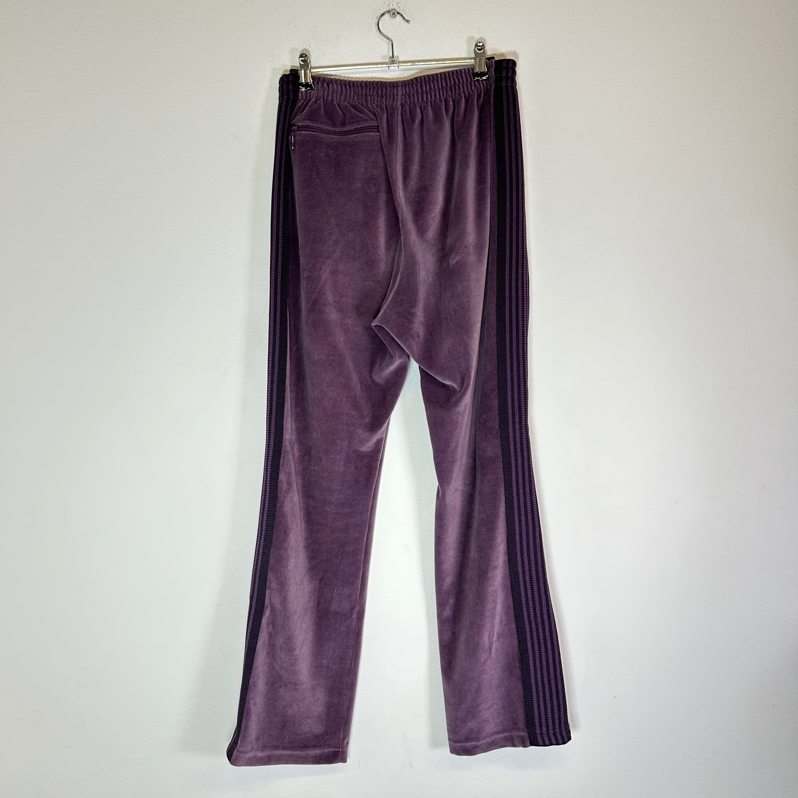 Needles Purple Velour Track Pants Size S