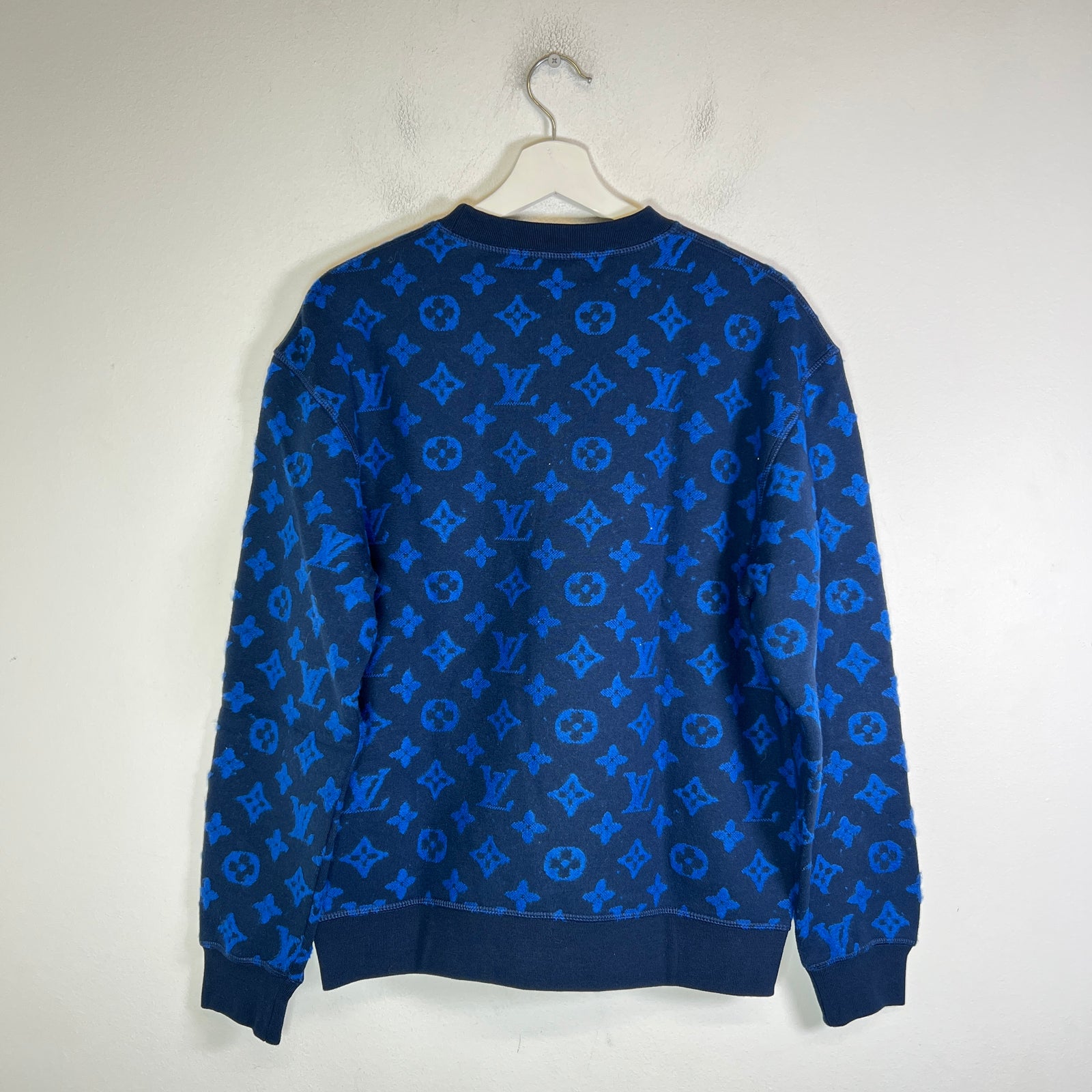 Louis Vuitton Blue Monogram Jacquard Sweater
