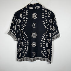 Amiri Ouija Board Silk Bowling Shirt Size M