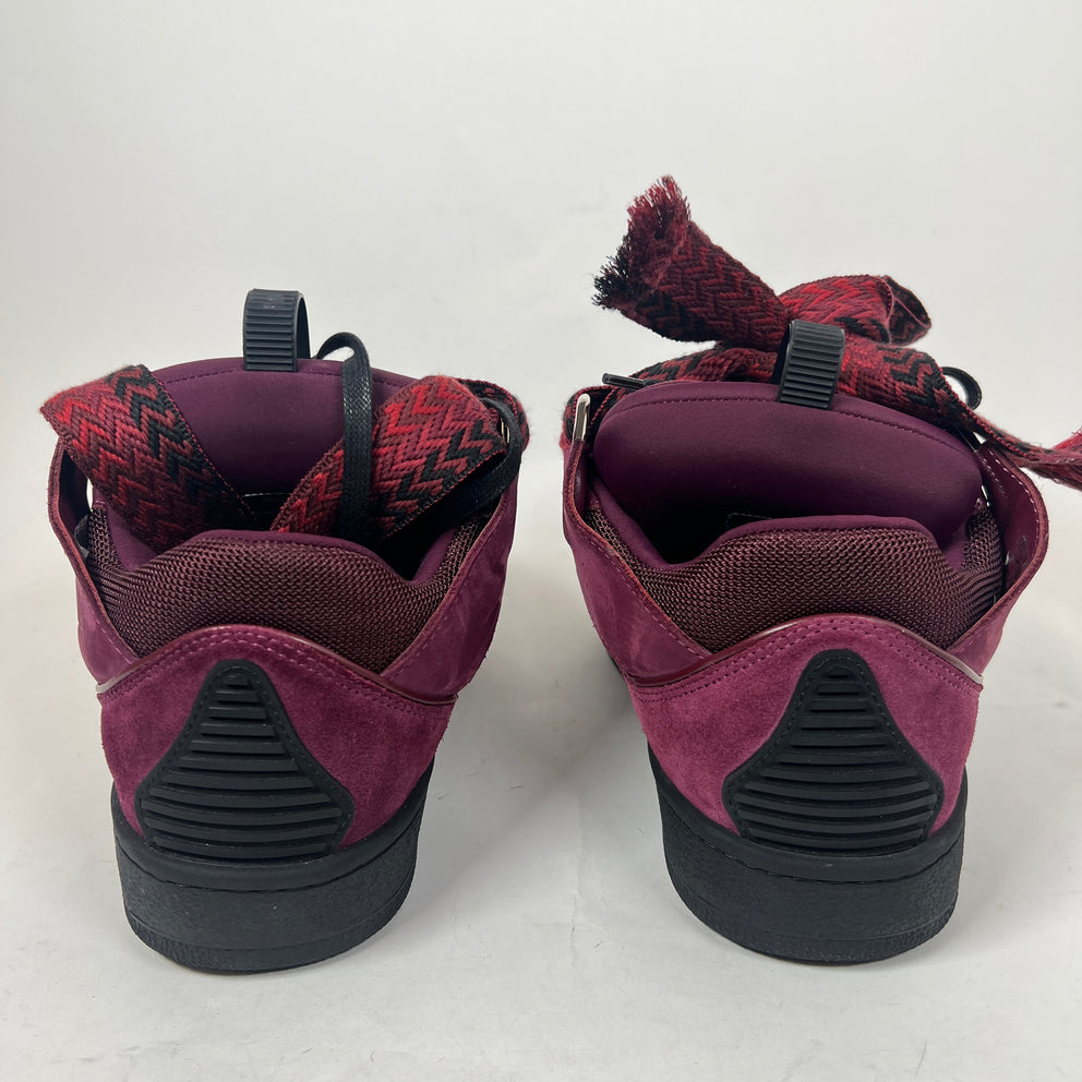 Lanvin Burgundy Curb Sneaker Size 41