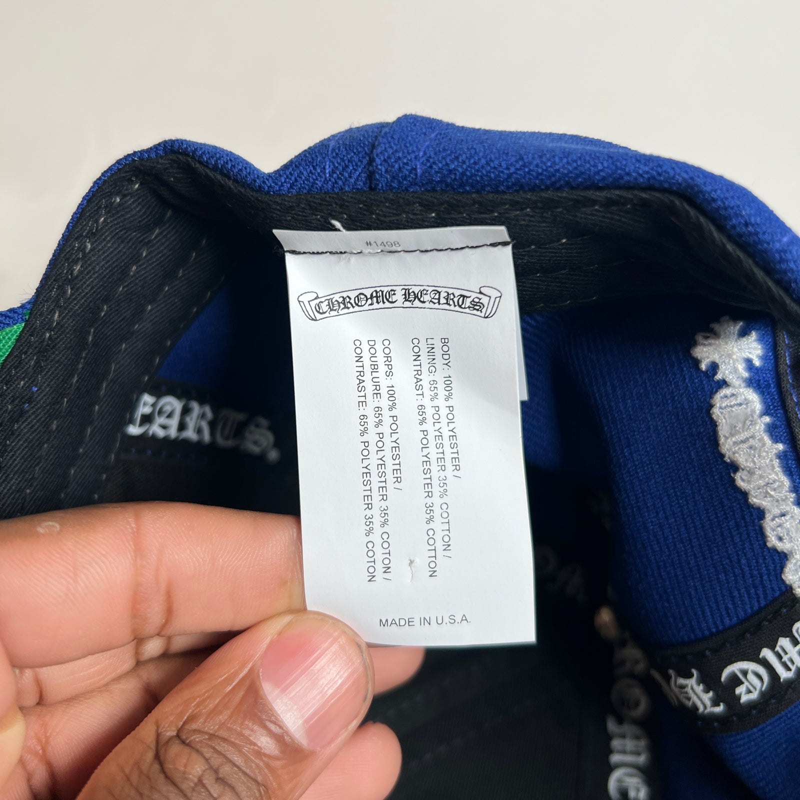 Chrome Hearts Blue/White CH Baseball Hat