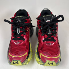 Balenciaga Red/Fluorescent Yellow Runners Size 41