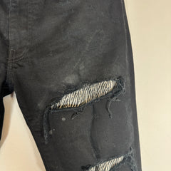 Amiri Black Zebra Print Jeans Size 29