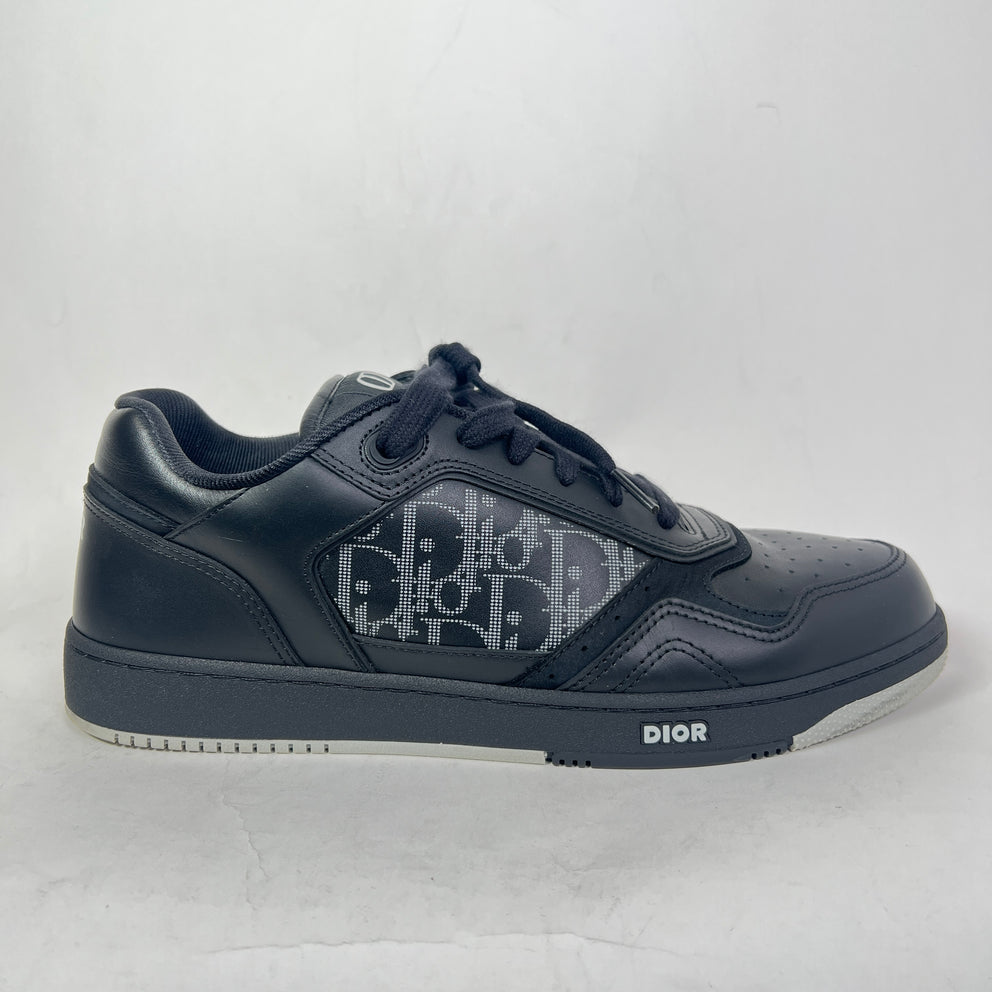 Dior B27 Triple Black Oblique Uptown Sneaker Size 44