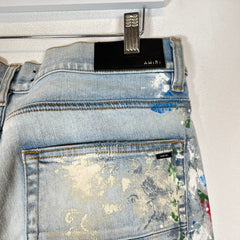 Amiri Lightwash Paint Splatter Jeans Size 36