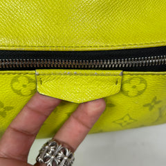Louis Vuitton Yellow Taigarama Monogram Discovery Backpack