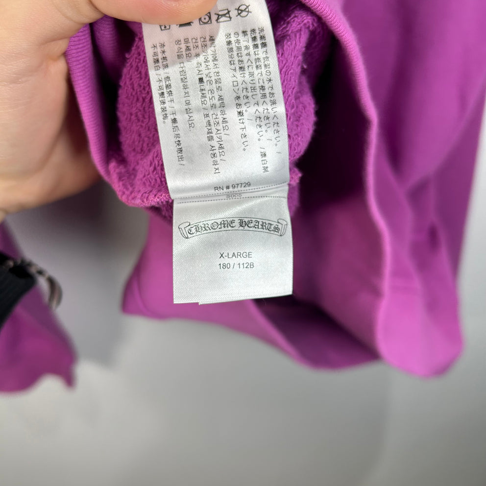 Chrome Hearts Matty Boys 99 Eyes Web Purple Crewneck Size XL